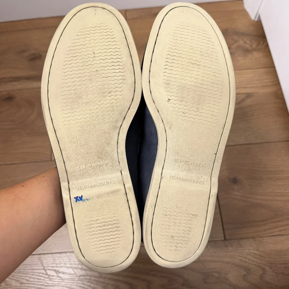 Sperry Top-Sider Flag Ltd Boat Shoes 10.5 Navy Leather Mens Loafers Deck